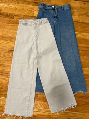 Zara Marine Jeans Blue and Grey Girls Size 10
